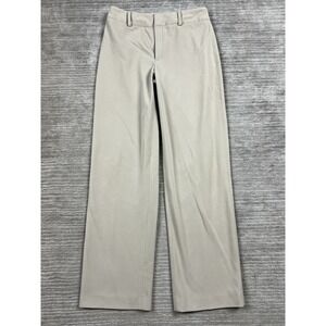 Rafaella Dress Pants Womens 6 Beige Straight Leg Flat Front Casual Career